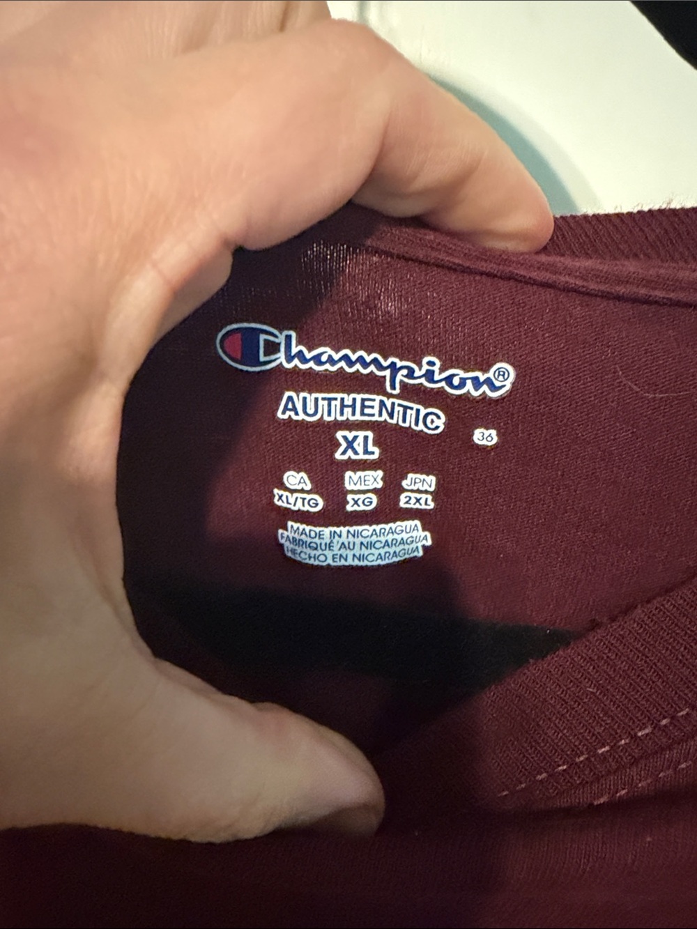 Champion Maroon Loyola University Chicago Tee with Gold Lettering - Picture 2 of 5